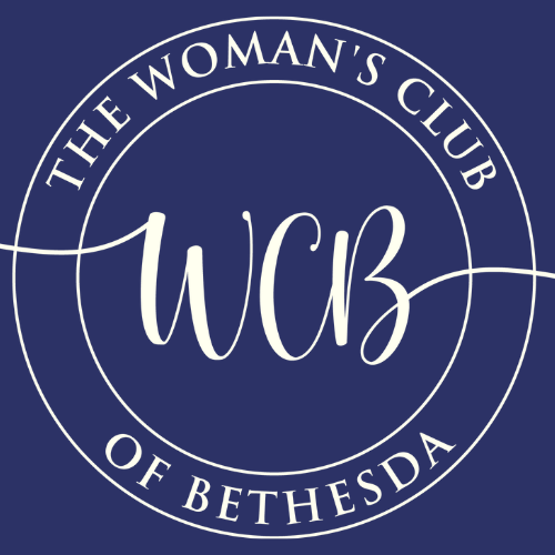 WCB logo white on navy blue